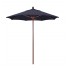 Commercial Restaurant Umbrellas 7.5ft Octagon Wood Composite Fiberglass Market Umbrella